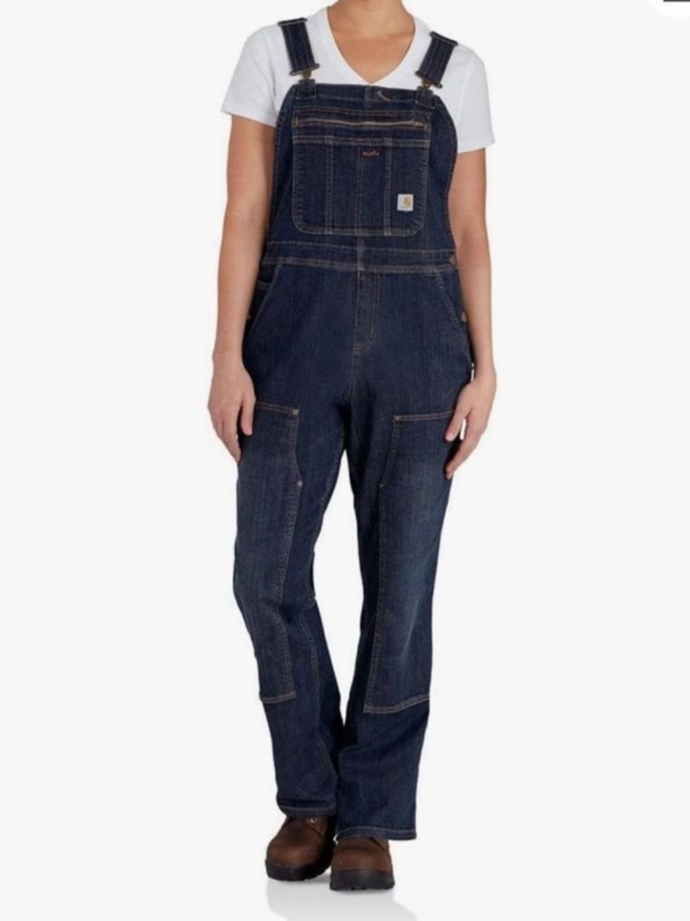 Carhartt Women’s Brewster Double-Front Bib Overalls #102443 Sz XL 16/18 Workwear
